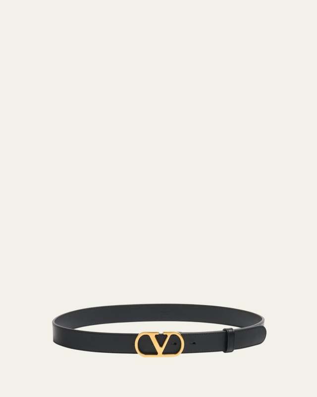 VLOGO Signature Leather Belt